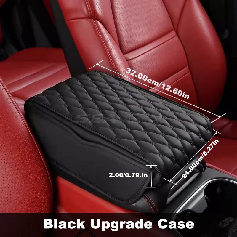 Car Armrest Box Expander Cushion – 5cm Thick Luxury 3D Memory Foam Center Console Pad