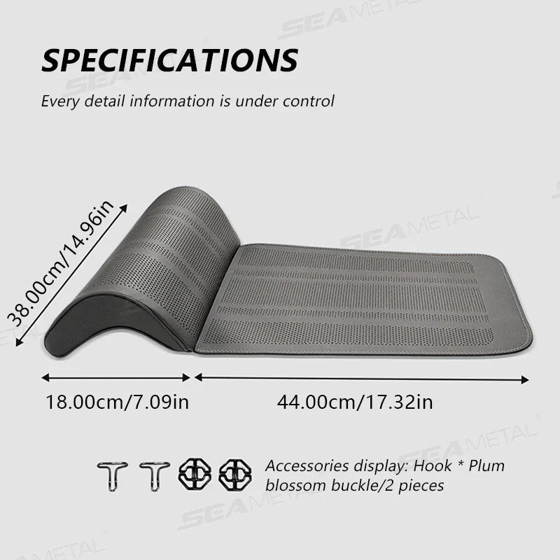 Car Seat Cushion with Extended Leg Rest Padding – Universal Fit Seat Protection Cover for Extra Comfort